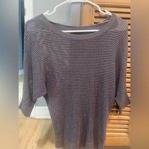 Apt 9, gray shimmer sweater, size medium, half sleeve